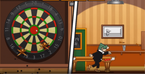 andy capp darts bonus game